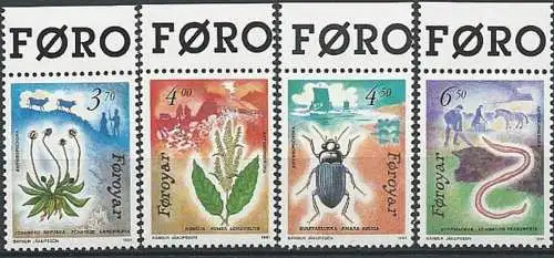 FÄRÖER 1991 Mi-Nr. 211/14 ** MNH