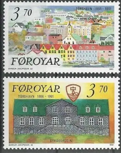 FÄRÖER 1991 Mi-Nr. 217/18 ** MNH