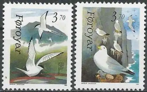 FÄRÖER 1991 Mi-Nr. 221/22 ** MNH