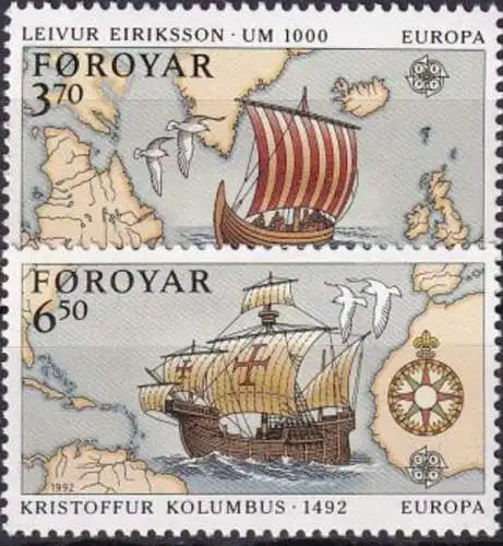 FÄRÖER 1992 Mi-Nr. 231/32 ** MNH