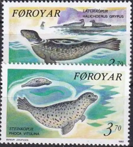 FÄRÖER 1992 Mi-Nr. 235/36 ** MNH