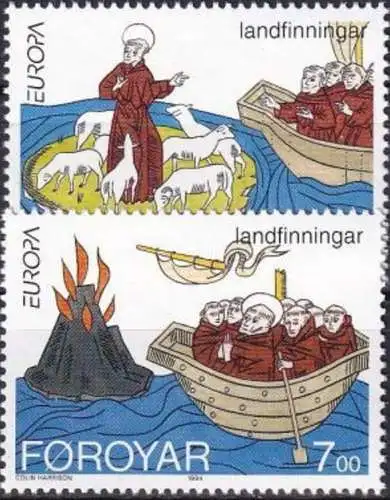 FÄRÖER 1994 Mi-Nr. 260/61 ** MNH