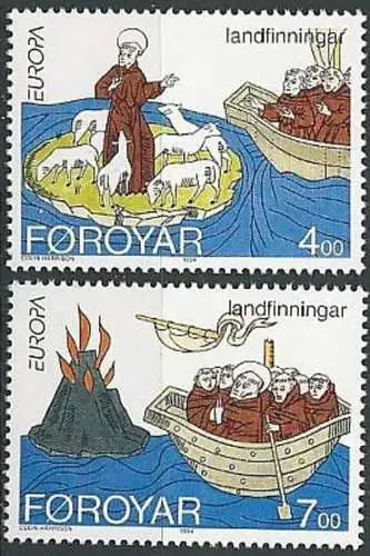 FÄRÖER 1994 Mi-Nr. 260/61 ** MNH