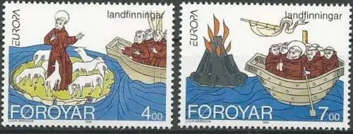 FÄRÖER 1994 Mi-Nr. 260/61 I ** MNH