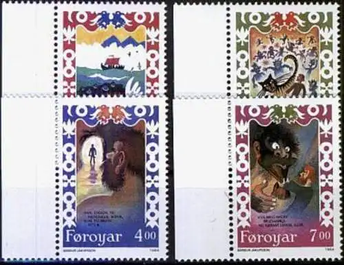 FÄRÖER 1994 Mi-Nr. 266/69 ** MNH