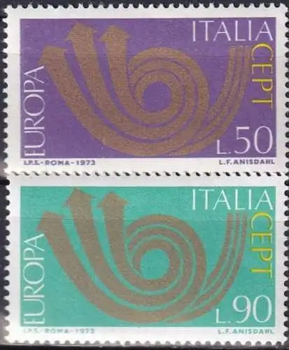 ITALIEN 1973 Mi-Nr. 1409/10 ** MNH
