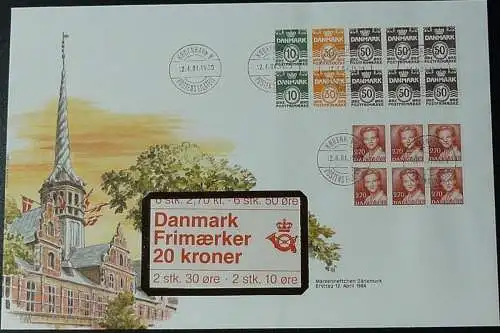 DÄNEMARK 1984 Mi-Nr. MH 33 Markenheft-FDC