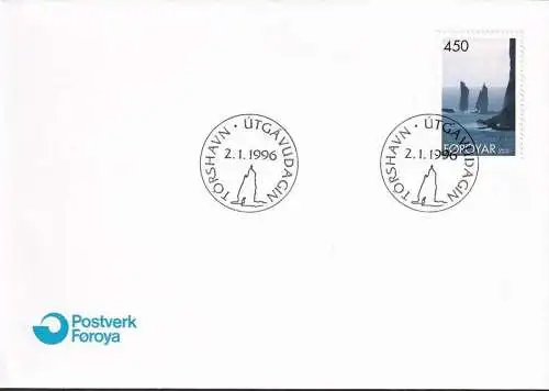 FÄRÖER 1996 Mi-Nr. 291 FDC