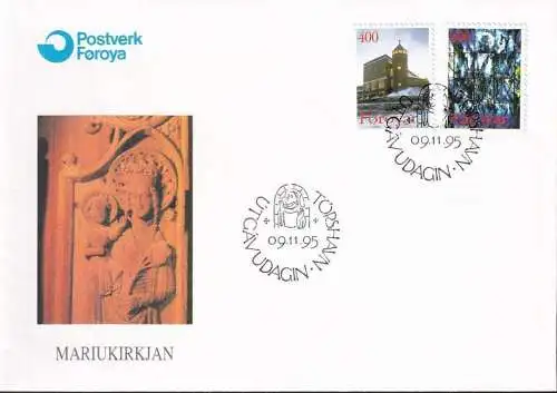 FÄRÖER 1995 Mi-Nr. 289/90 FDC