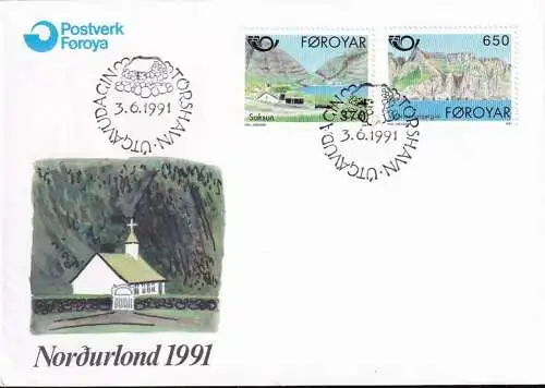 FÄRÖER 1991 Mi-Nr. 219/20 FDC