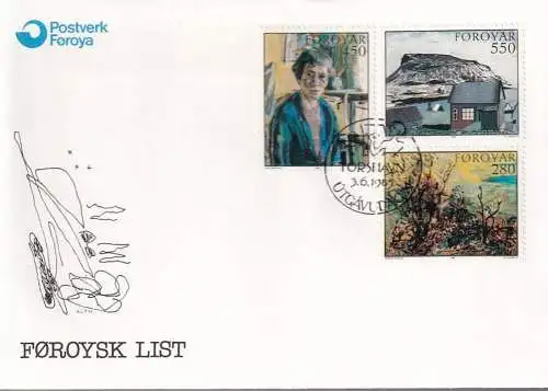 FÄRÖER 1985 Mi-Nr. 118/20 FDC