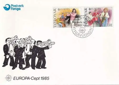 FÄRÖER 1985 Mi-Nr. 116/17 FDC