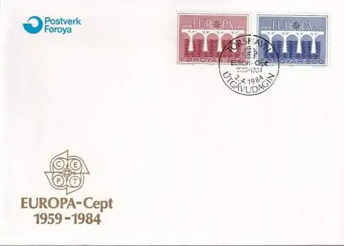 FÄRÖER 1984 Mi-Nr. 97/98 FDC