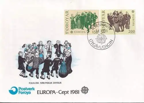 FÄRÖER 1981 Mi-Nr. 63/64 FDC