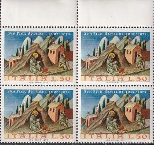 ITALIEN 1972 Mi-Nr. 1375 Viererblock ** MNH