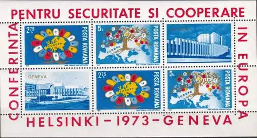 RUMÄNIEN 1973 Mi-Nr. Block 108 ** MNH