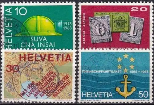 SCHWEIZ 1968 Mi-Nr. 887/90 o used