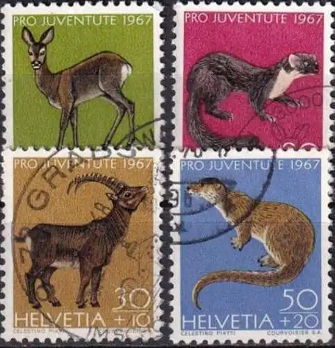 SCHWEIZ 1967 Mi-Nr. 866/69 o used