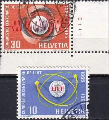 SCHWEIZ 1965 Mi-Nr. 823/24 o used