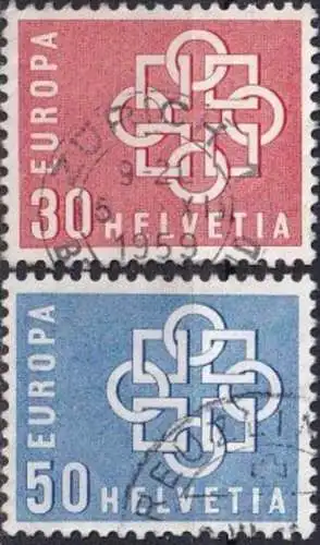 SCHWEIZ 1959 Mi-Nr. 679/80 o used