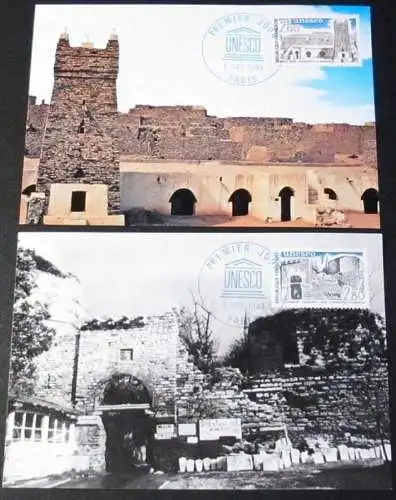 FRANKREICH UNESCO 1983 Mi-Nr. 29/30 Maximumkarten MK/CM