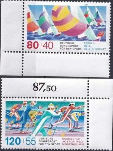 DEUTSCHLAND 1987 Mi-Nr. 1310/11 ** MNH