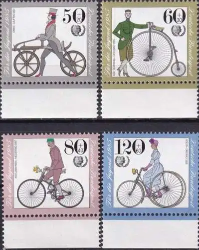 DEUTSCHLAND 1985 Mi-Nr. 1242/45 ** MNH