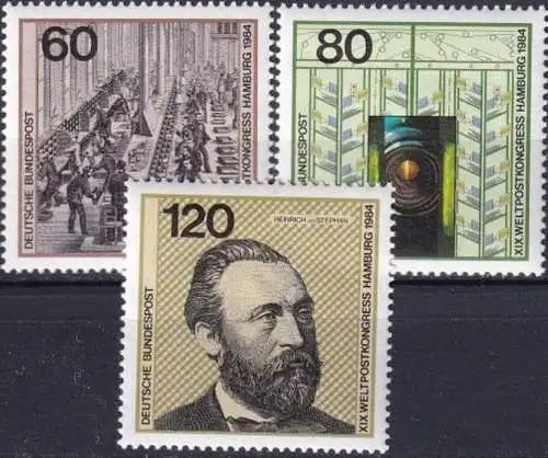 DEUTSCHLAND 1984 Mi-Nr. 1215/17 ** MNH