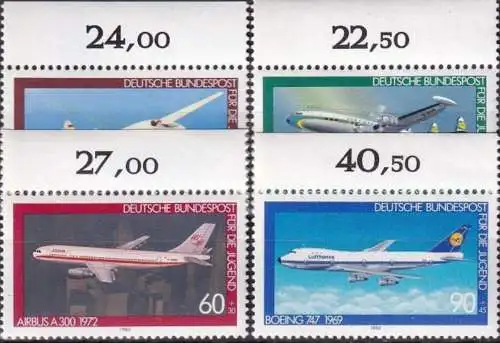DEUTSCHLAND 1980 Mi-Nr. 1040/43 ** MNH
