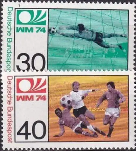 DEUTSCHLAND 1974 Mi-Nr. 811/12 ** MNH