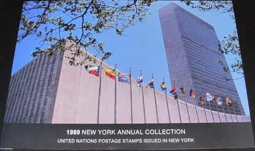 UNO NEW YORK 1989 Jahressammelmappe - Souvenir Folder ** MNH