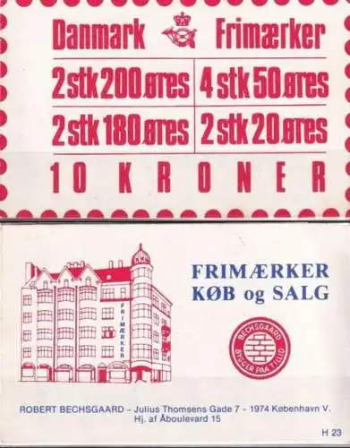 DÄNEMARK 1982 Mi-Nr. MH 29 Markenheft/booklet mit Joke 8 ** MNH