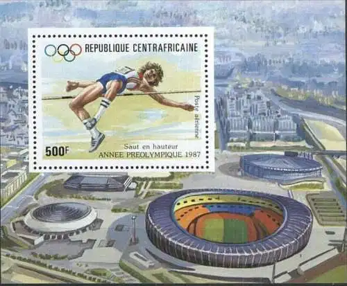 ZENTRALAFRIKA 1988 Mi-Nr. Block 420 ** MNH