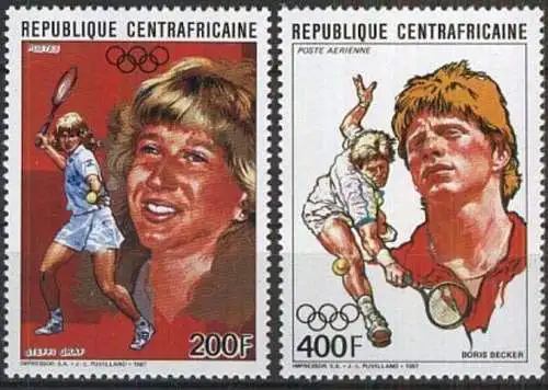 ZENTRALAFRIKA 1987 Mi-Nr. 1308 1310 ** MNH