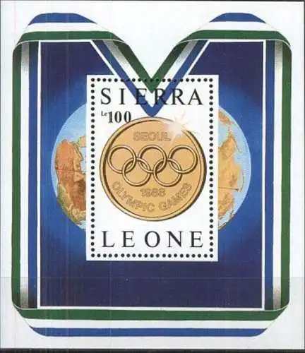 SIERRA LEONE 1988 Mi-Nr. Block 61 ** MNH