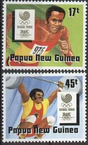 PAPUA NEW GUINEA 1988 Mi-Nr. 578/79 ** MNH