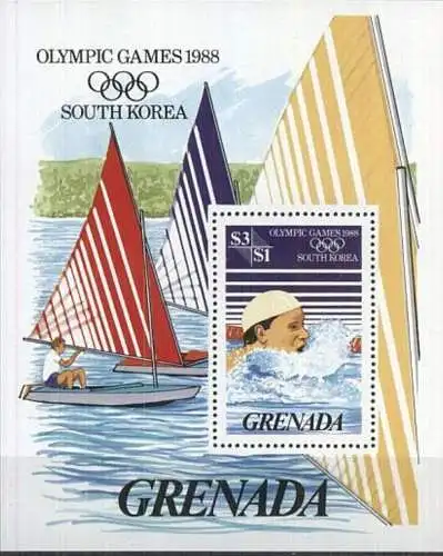 GRENADA 1988 Mi-Nr. Block 171 ** MNH