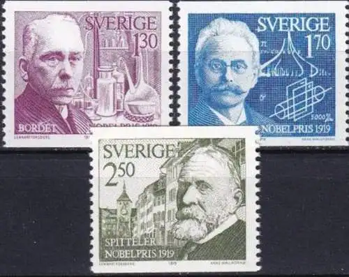 SCHWEDEN 1979 Mi-Nr. 1093/95 ** MNH