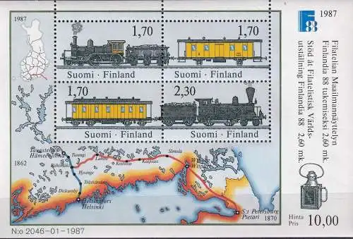 FINNLAND 1987 Mi-Nr. Block 3 ** MNH