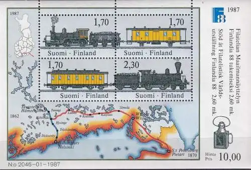 FINNLAND 1987 Mi-Nr. Block 3 ** MNH