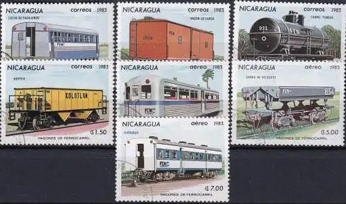 NICARAGUA 1974 Mi-Nr. 2387/93 o used - aus Abo