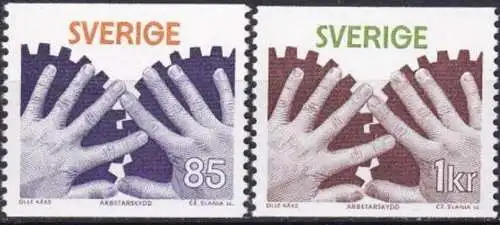 SCHWEDEN 1976 Mi-Nr. 964/65 x ** MNH