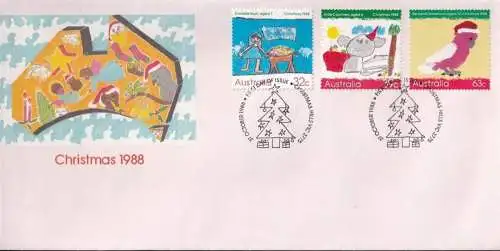 AUSTRALIEN 1988 Mi-Nr. 1135/37 FDC