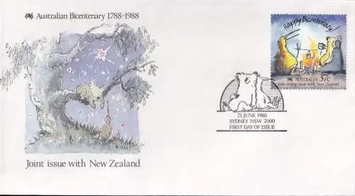 AUSTRALIEN 1988 Mi-Nr. 1118 FDC