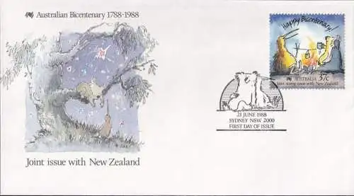 AUSTRALIEN 1988 Mi-Nr. 1118 FDC