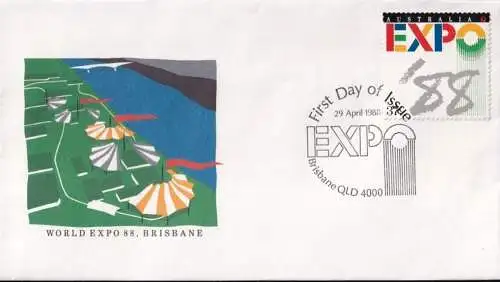 AUSTRALIEN 1988 Mi-Nr. 1112 FDC