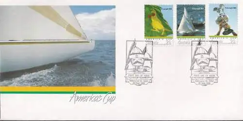 AUSTRALIEN 1986 Mi-Nr. 1001/03 FDC