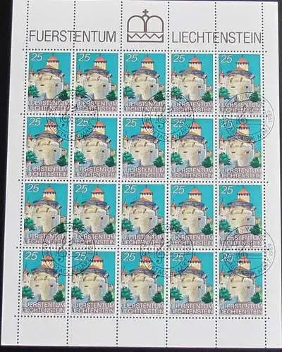 LIECHTENSTEIN 1989 Mi-Nr. 962 Kleinbogen o used - aus Abo