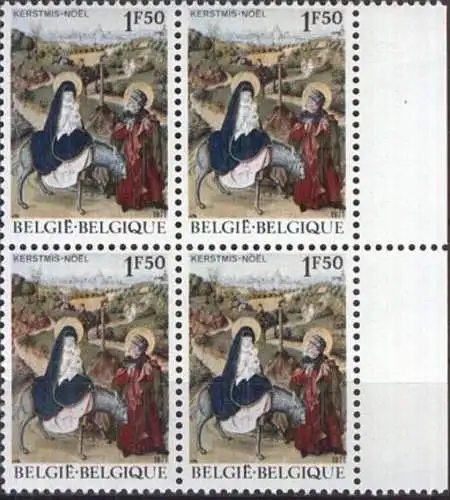 BELGIEN 1971 Mi-Nr. 1662 Viererblock ** MNH