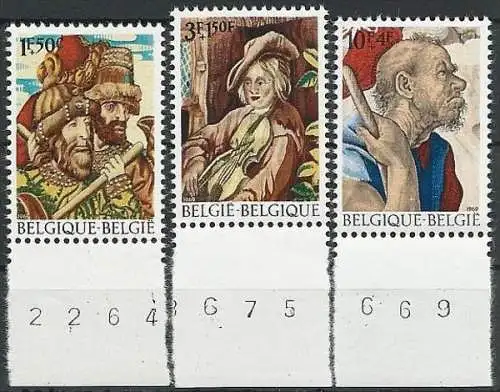 BELGIEN 1969 Mi-Nr. 1562/64 ** MNH